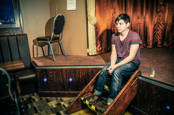 Publicity photoshoot in the Canton Labour Club for Sweet Baboo Nov 2012 © Kirsten McTernan
