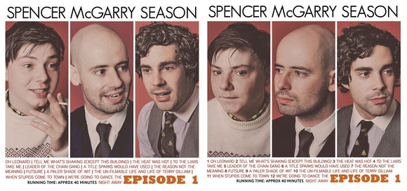 Spencer McGarry Season, Album cover and back cover Photography and Design © Kirsten McTernan